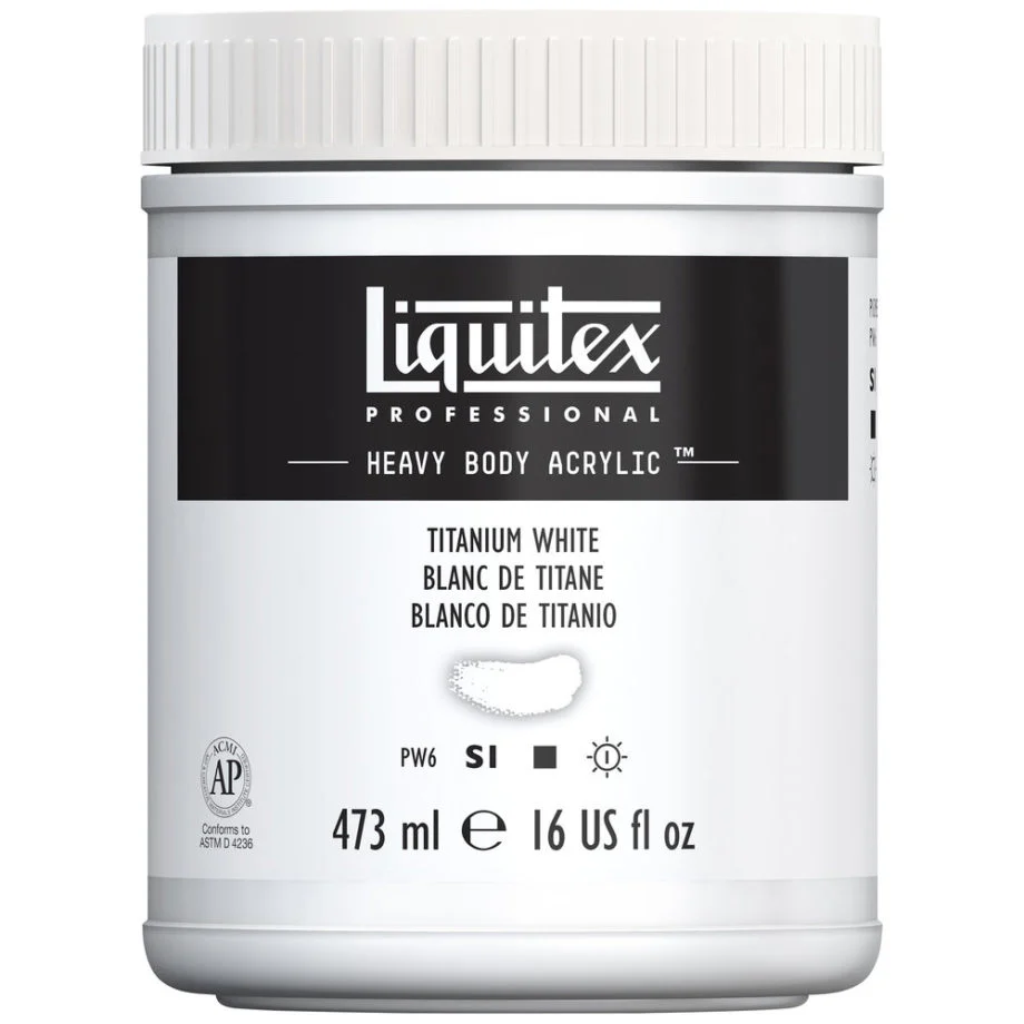 Liquitex Professional Heavy Body Acrylic Paint 946ml Titanium White - Nail Gallerys