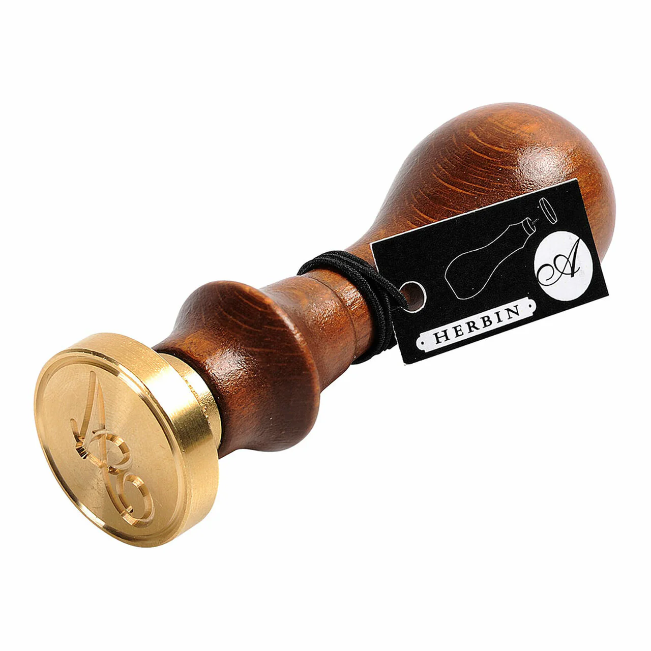 Jacques Herbin Wooden Handle Round Seal Copperplate - Nail Gallerys