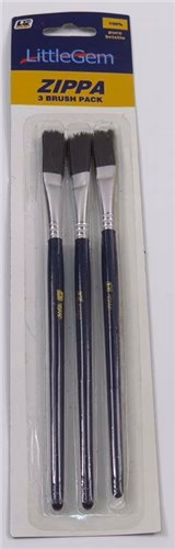 Das 1333 Brush Set Of 3 Black Hair - Nail Gallerys