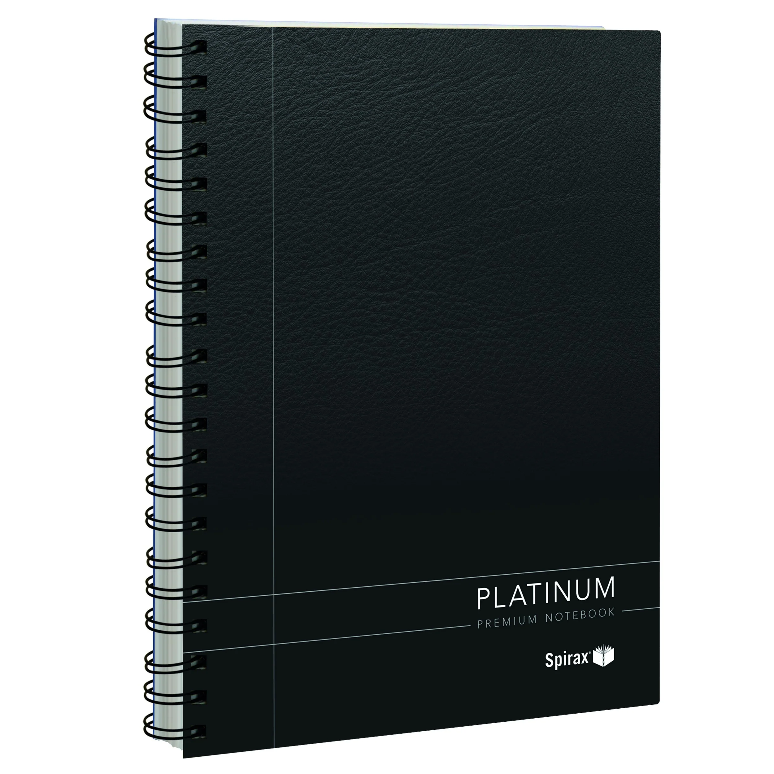 Spirax 400 Platinum Notebook A4 200 Page Black - Pack Of 5 - Nail Gallerys