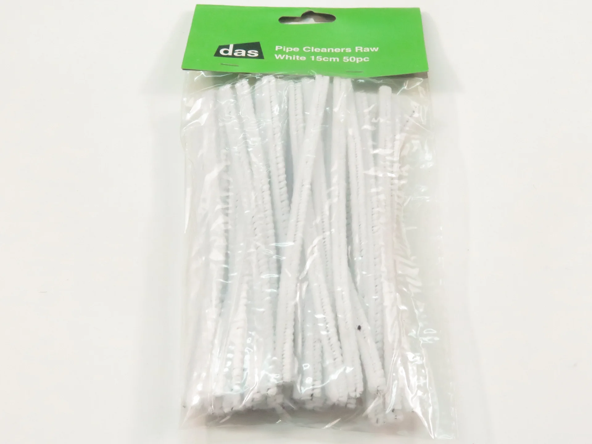 Das Pipe Cleaners Raw White 15cm Pack Of 50 - Nail Gallerys