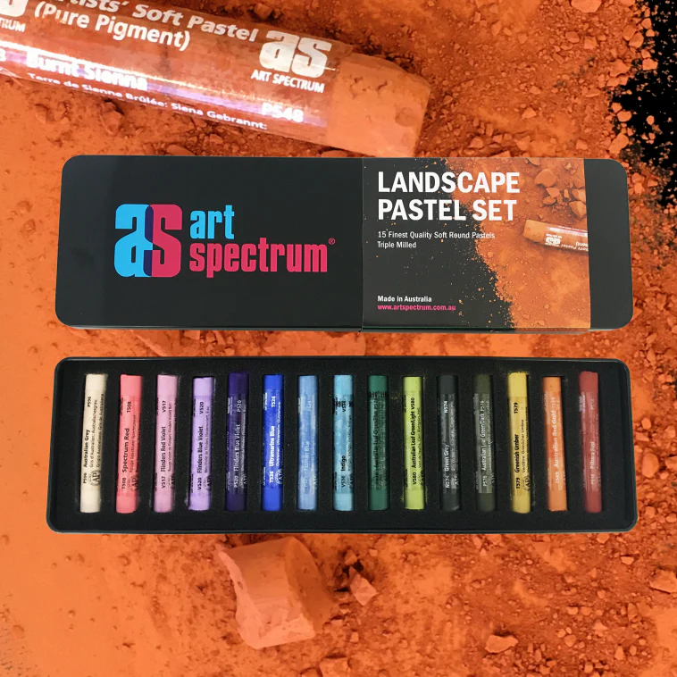 Art Spectrum Soft Pastels Landscape Colours Set Of 15 - Nail Gallerys