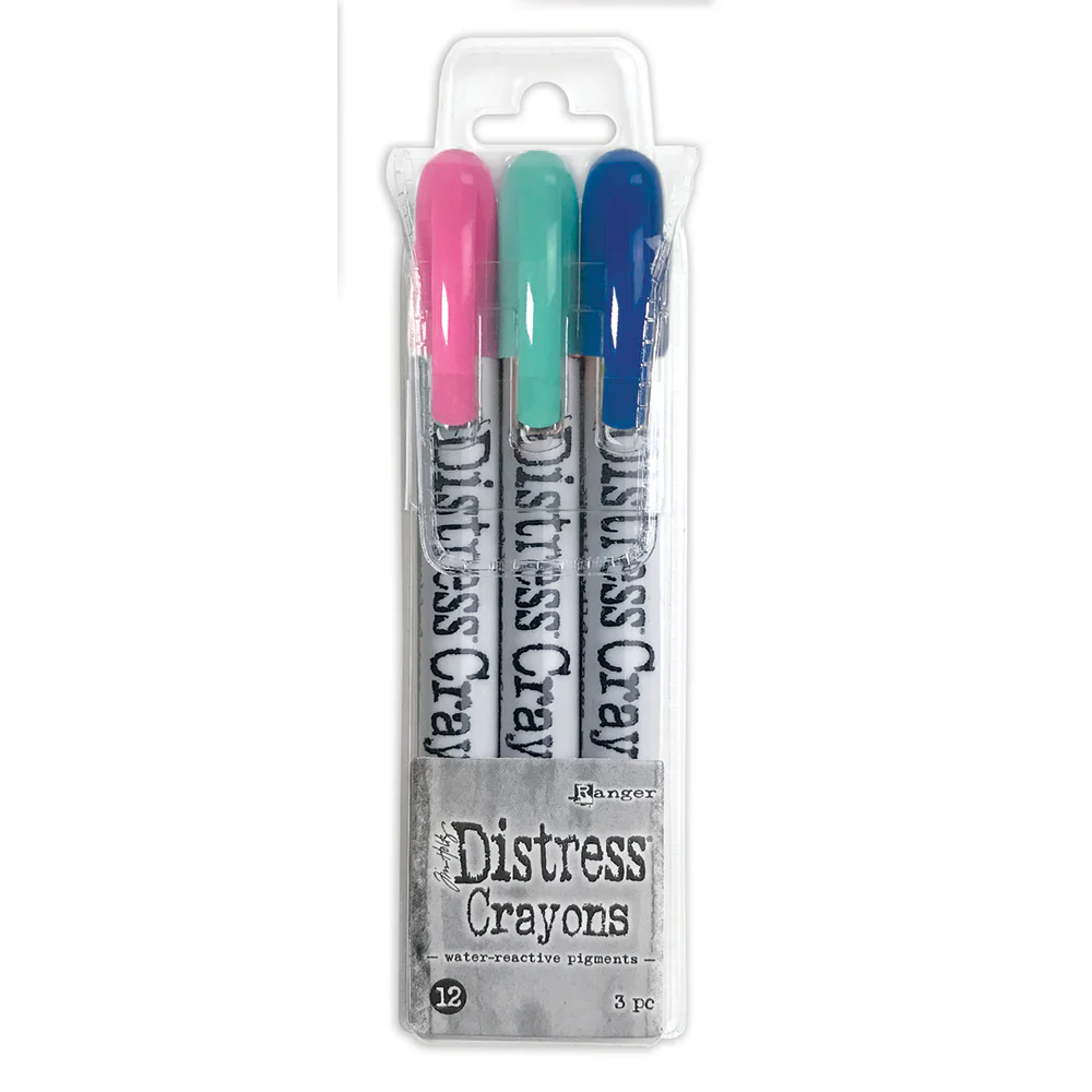Ranger Distress Crayons Set #12 Pack of 3 - Nail Gallerys