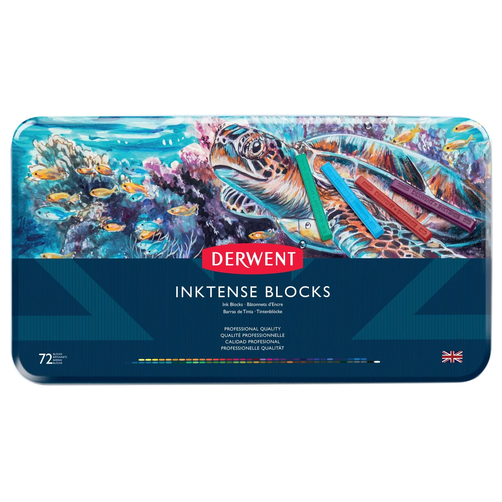 Derwent Inktense Blocks Tin of 72 - Nail Gallerys