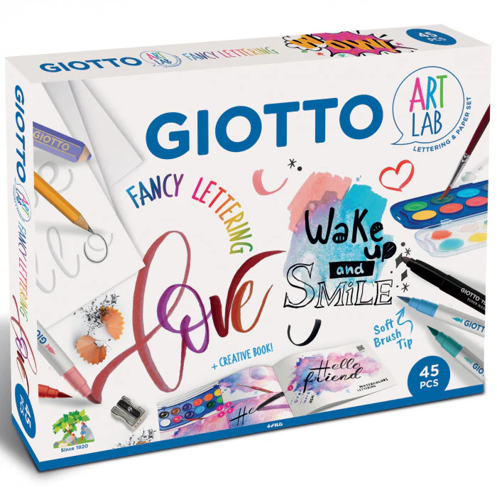 Giotto Art Lab Fancy Lettering Kit of 45 Pieces - Nail Gallerys