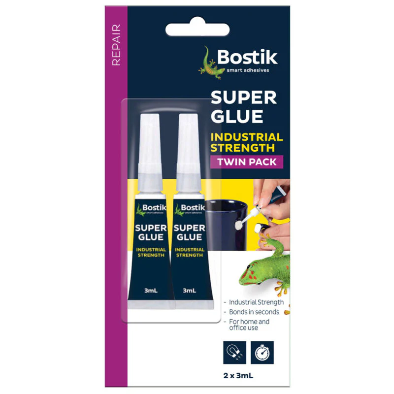 Bostik 3ml Superglues Pack Of 2 - Nail Gallerys