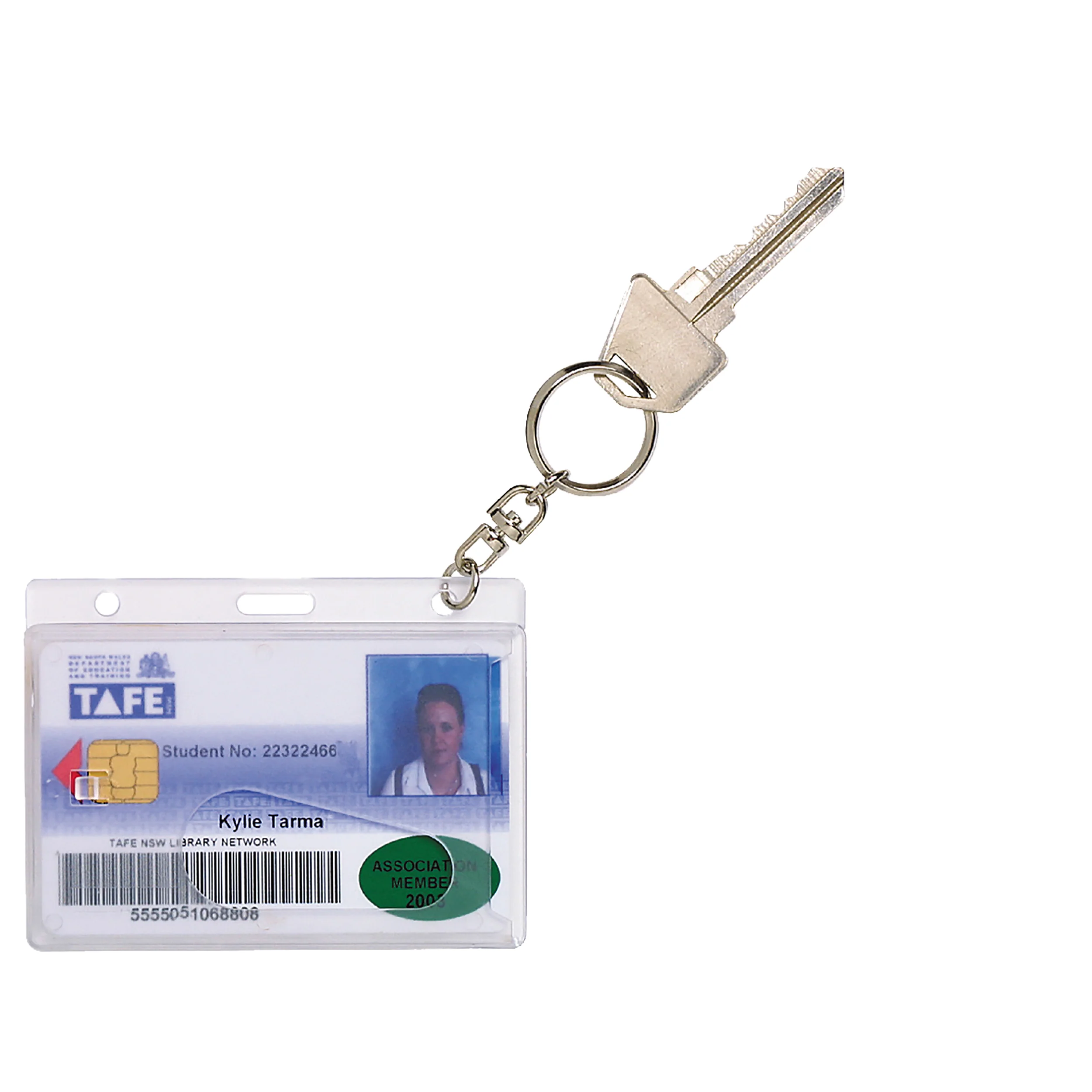 Rexel  Id Fuel Rigid Card Holder With Keyring - Nail Gallerys