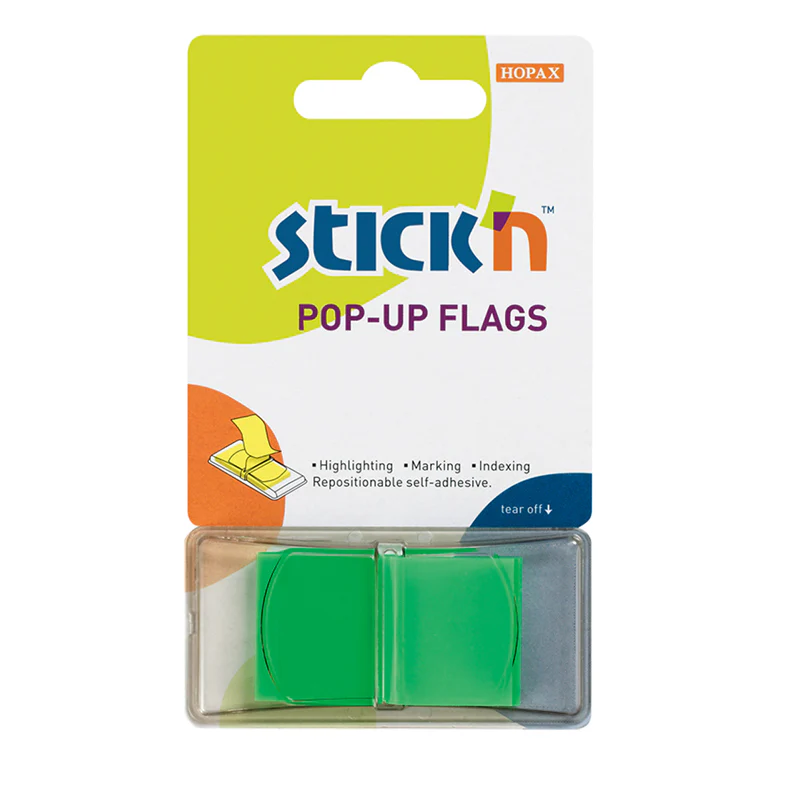 Stick'n Pop Up Flags Neon 45x25mm 50 Sheets - Nail Gallerys