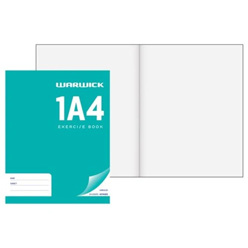 Warwick Exercise Book 1a4 24 Leaf Unruled 230x180mm - Nail Gallerys