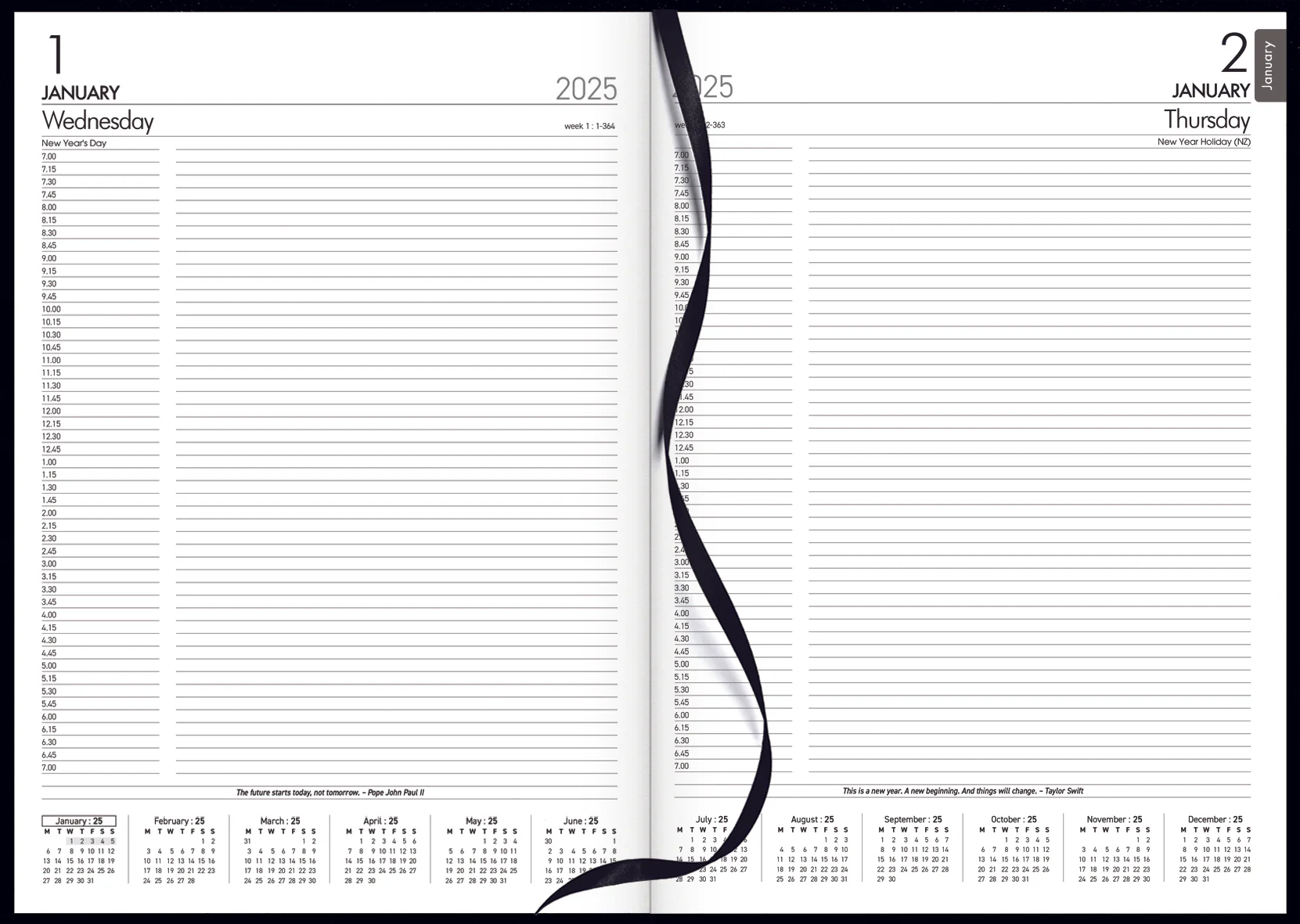 Collins Windsor A41 Day To Page Diaries - Nail Gallerys