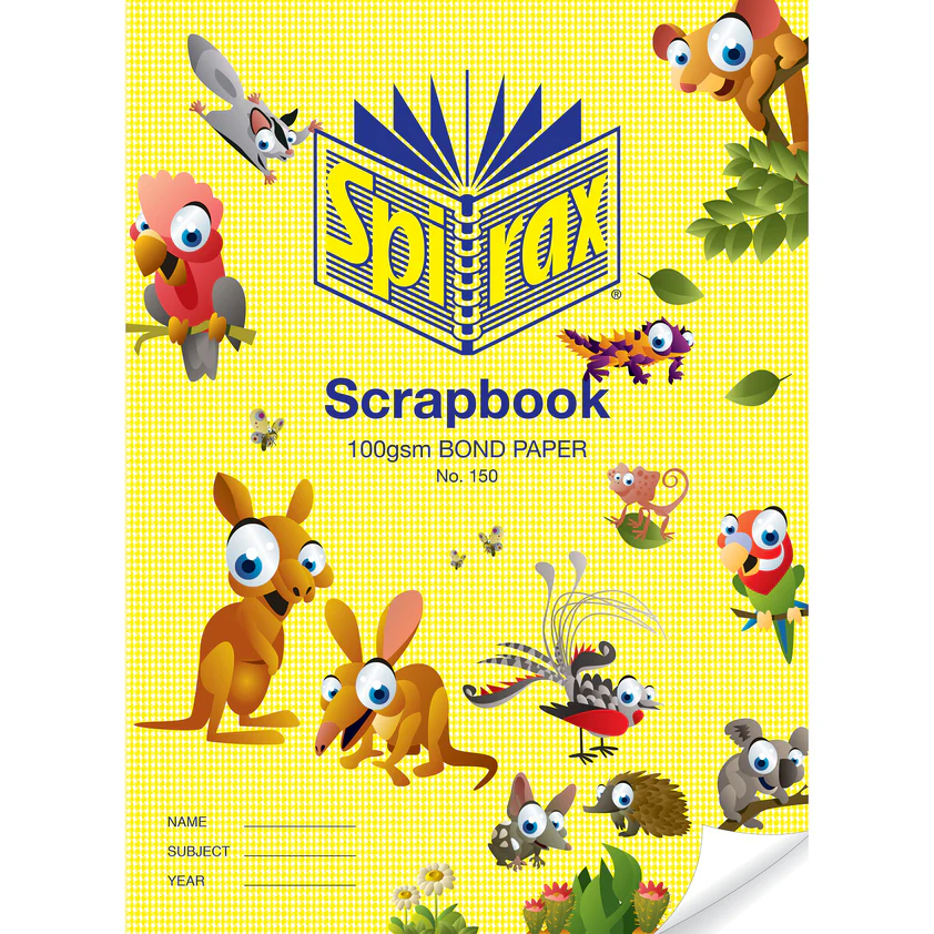 Spirax 150 Scrapbook 64pg 335x245mm 100gsm - Pack Of 10 - Nail Gallerys