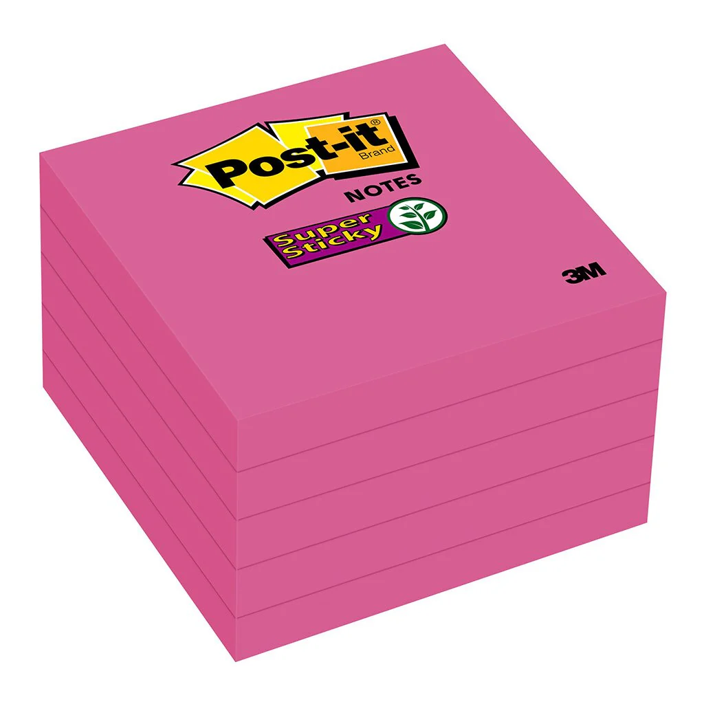 Post-it Super Sticky Notes 654-5sscg Purple 76x76mm 90 Sheet Pads Pack Of 5 - Nail Gallerys