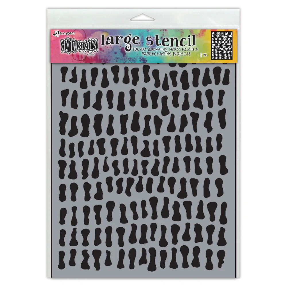 Ranger Dylusions Golden Nuggets Stencils - Nail Gallerys