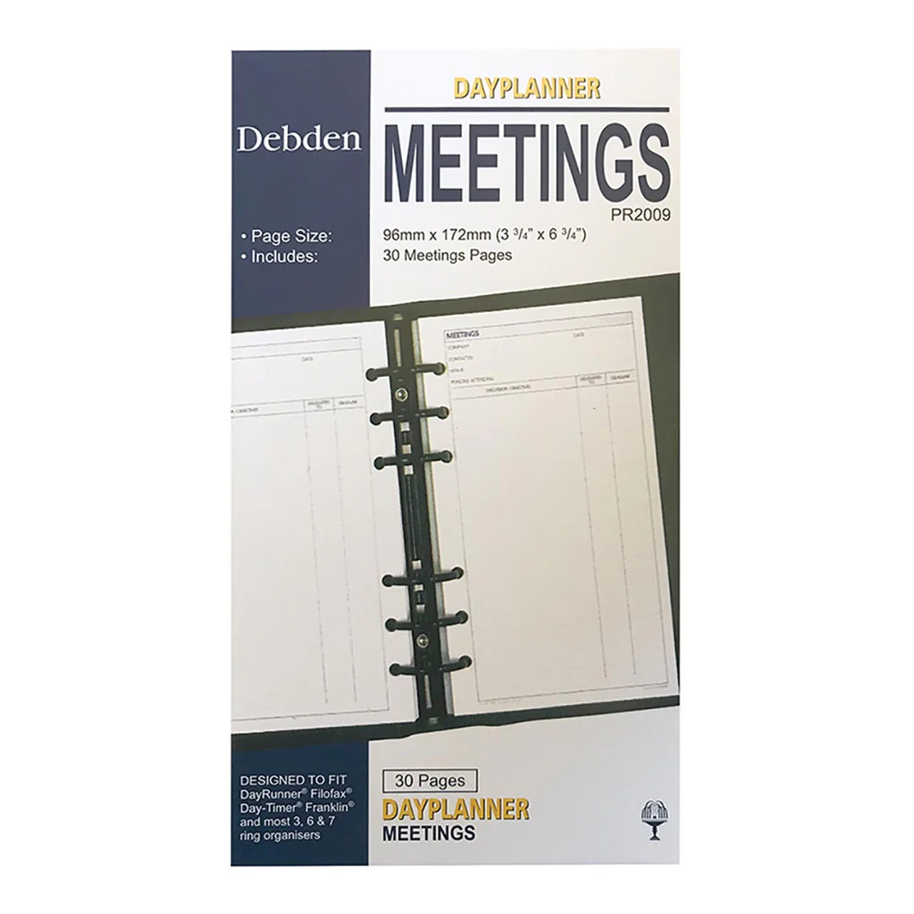 Debden Personal Dayplanner Refill Meetings - Nail Gallerys