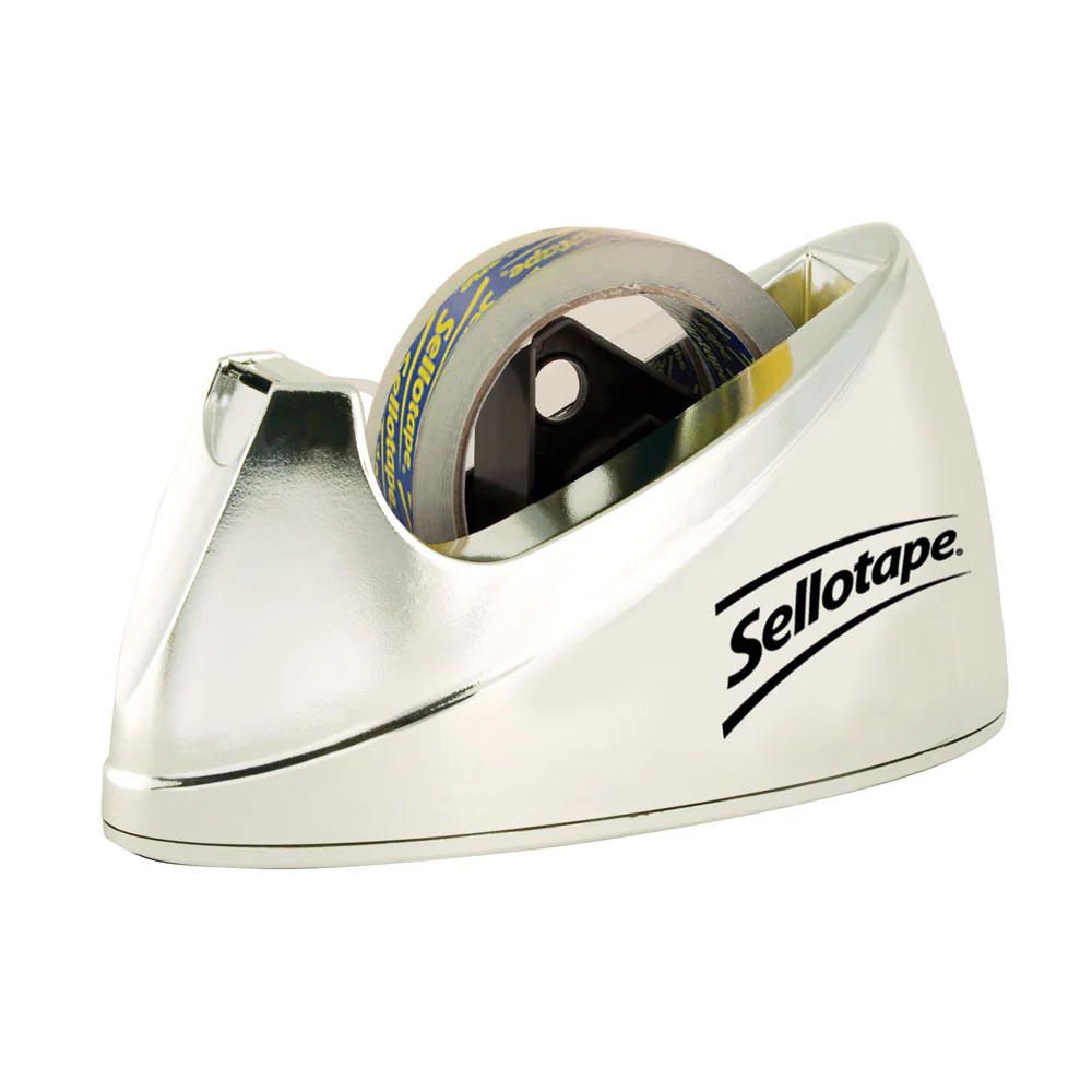 Sellotape Chrome Tape Dispenser Large 66m - Nail Gallerys