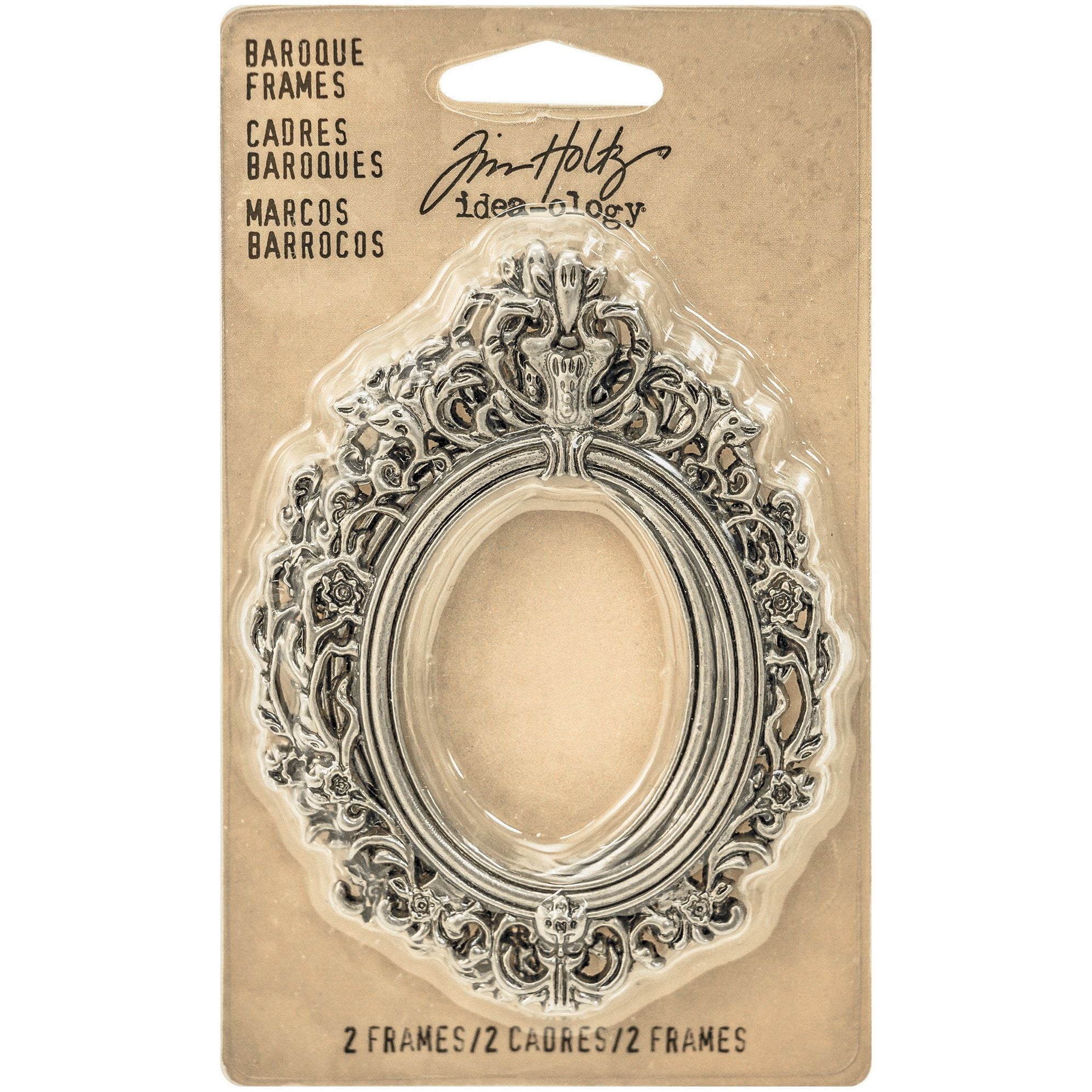 Tim Holtz Idea-Ology Baroque Frames 2 Pieces - Nail Gallerys