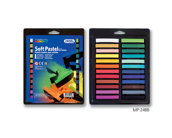 Mungyo Artist Soft Pastels - Blister Set Of 24 Colours - Nail Gallerys