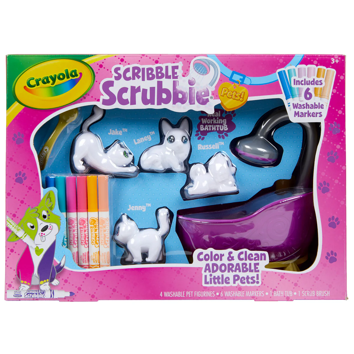 Crayola Scribble Scrubbies Pets Bath Tub Playset - Nail Gallerys