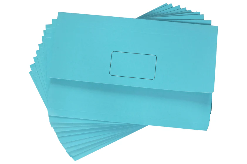 Marbig Slimpick Foolscap Slimpick Document Wallet Brights 20 Piece - Nail Gallerys