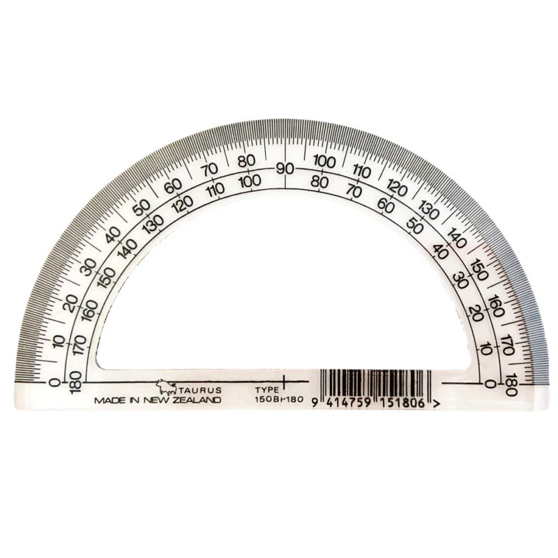 Taurus Protractor 180 Degrees 15cm Wide - Nail Gallerys