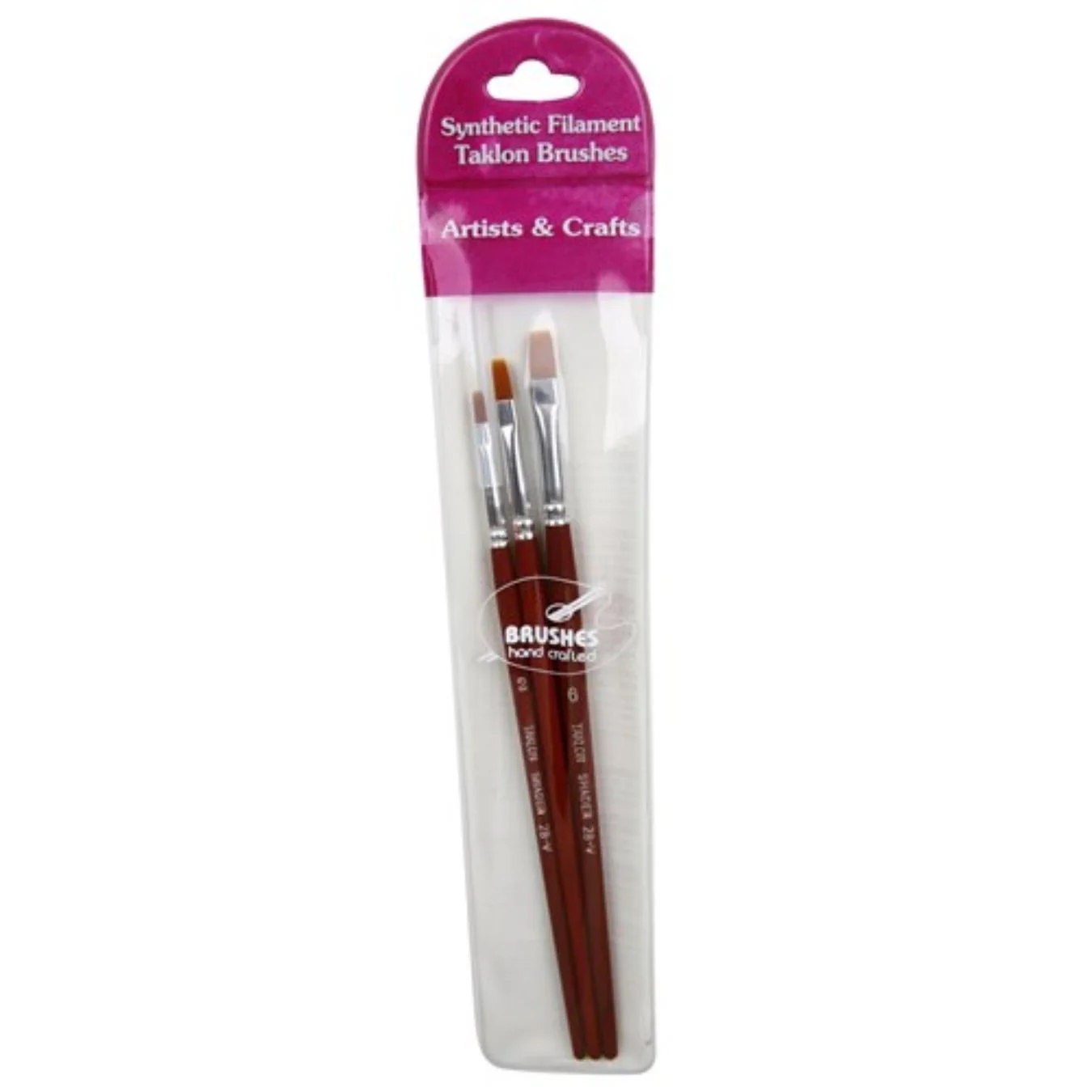 Das 28 V Brush Set Taklon Shader - Pack Of 3 - Nail Gallerys