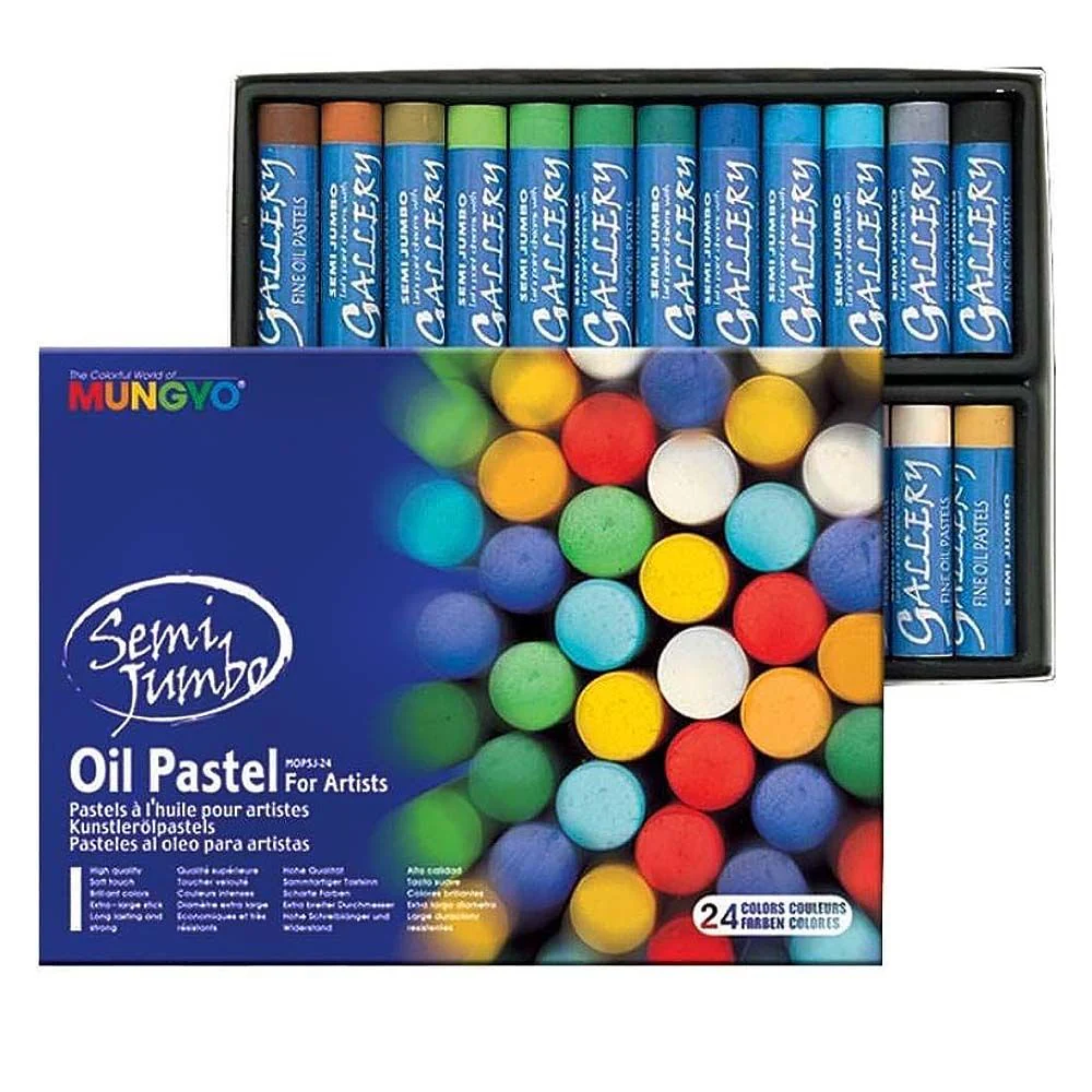 Mungyo Gallery Semi Jumbo Fine Oil Pastel - Pack Of 24 - Nail Gallerys