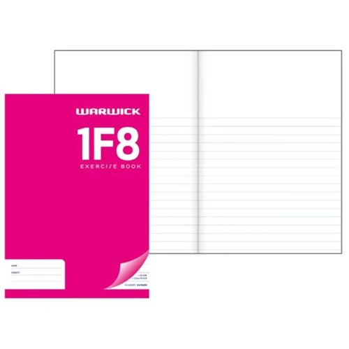 Warwick Exercise Book 1f8 12mm 1/3 Unruled 2/3 Ruled 32 Leaf A4 - Nail Gallerys