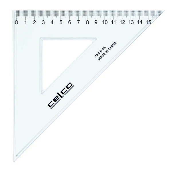 Celco 45 Degree Set Squares Clear - Nail Gallerys