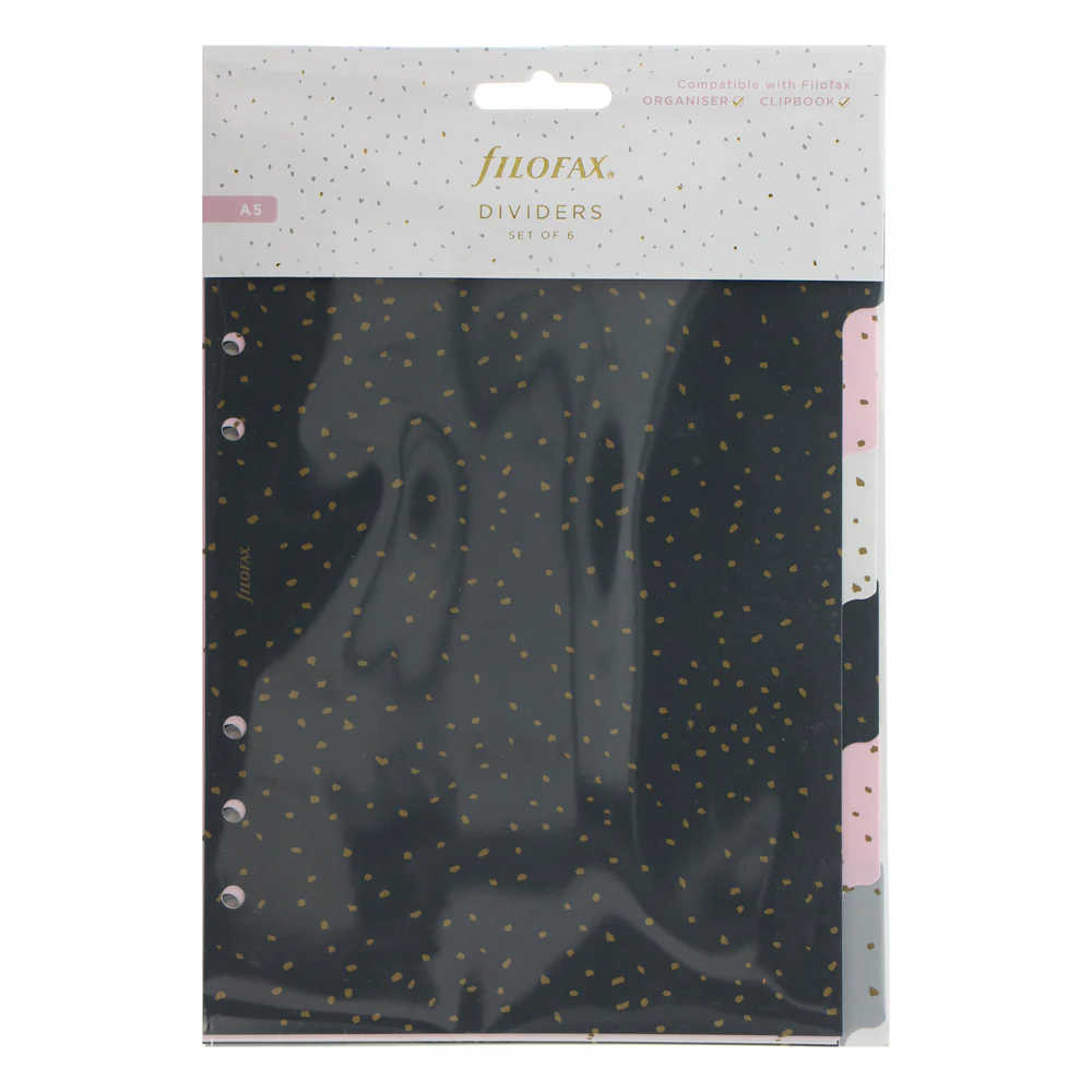 Filofax Confetti A5 Dividers Set - Nail Gallerys