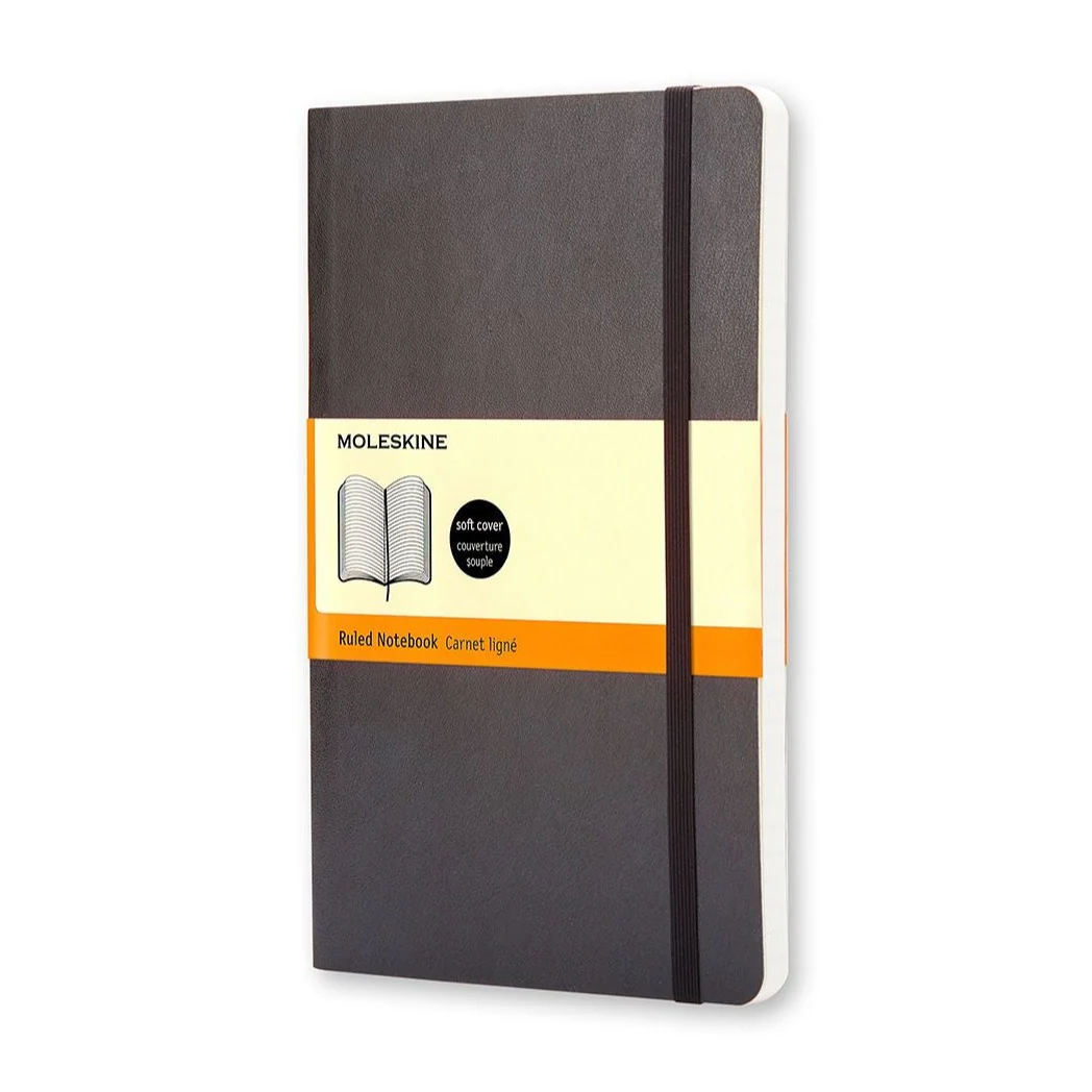Moleskine Large Ruled Soft Cover Notebooks - Nail Gallerys