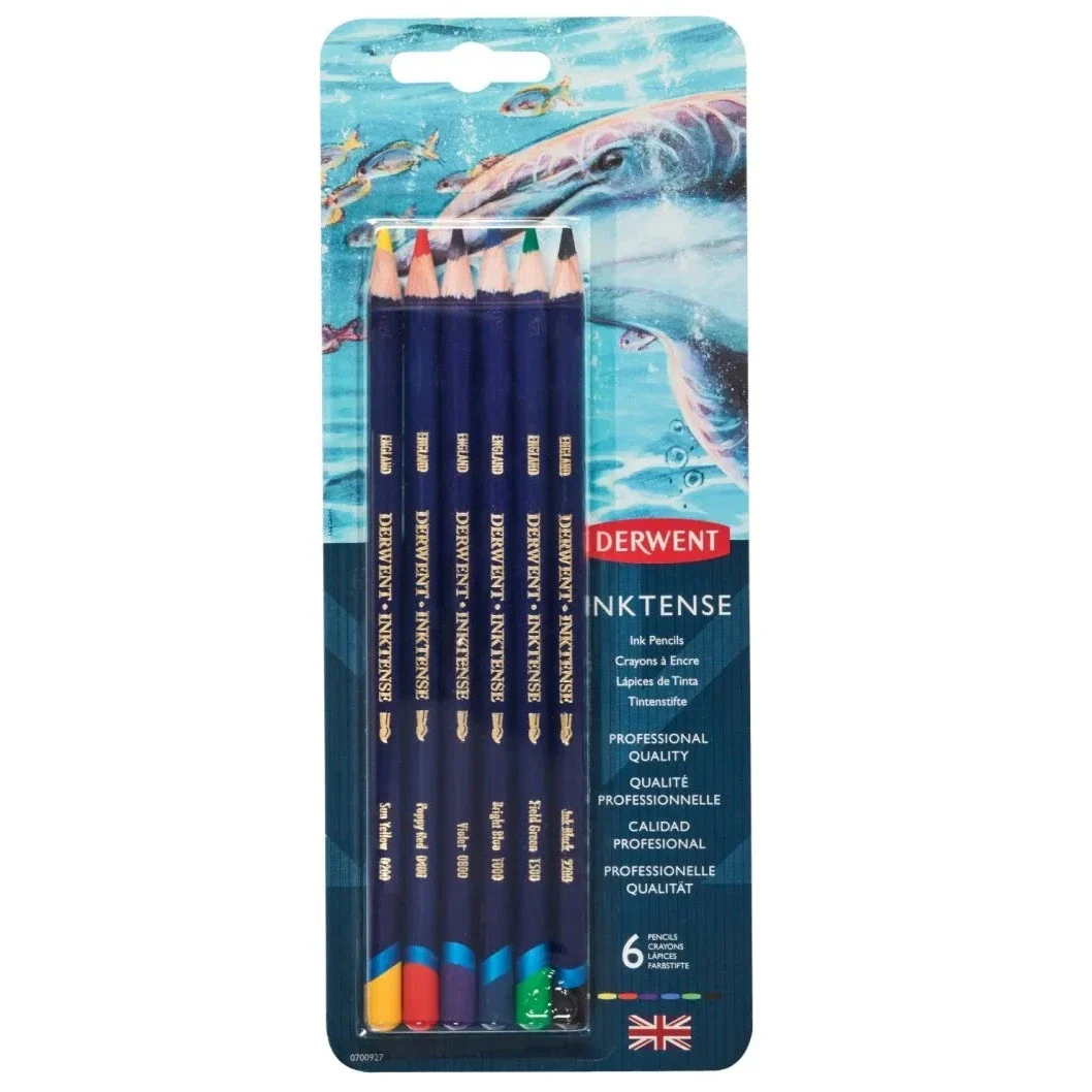 Derwent Inktense Pencils Blister Pack Of 6 - Nail Gallerys