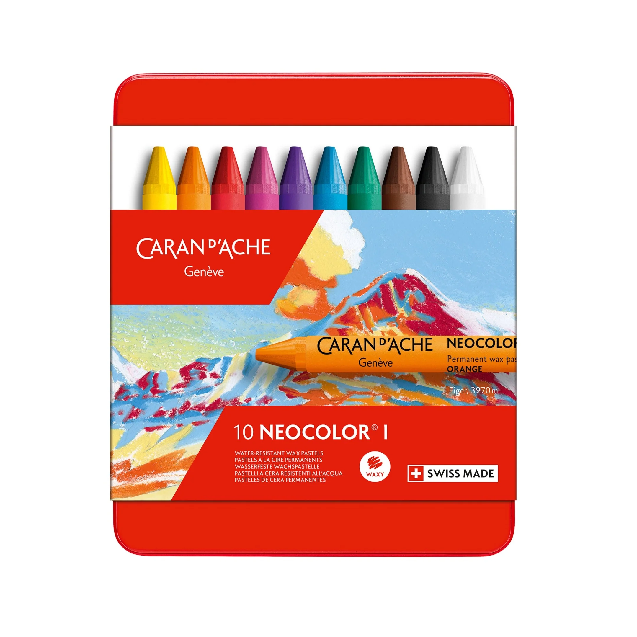 Caran D'ache Neocolor 1 Oil Pastel Set of 10 - Nail Gallerys