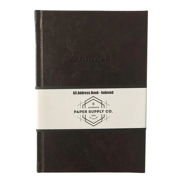OSC Vintage Address Book A5 Brown - Nail Gallerys