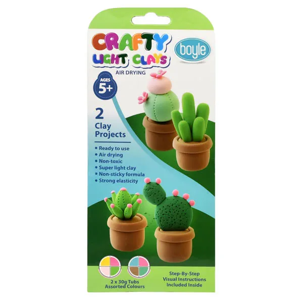 Boyle Crafty Clays Kit Diy Project Succulents 2 X 30g - Nail Gallerys