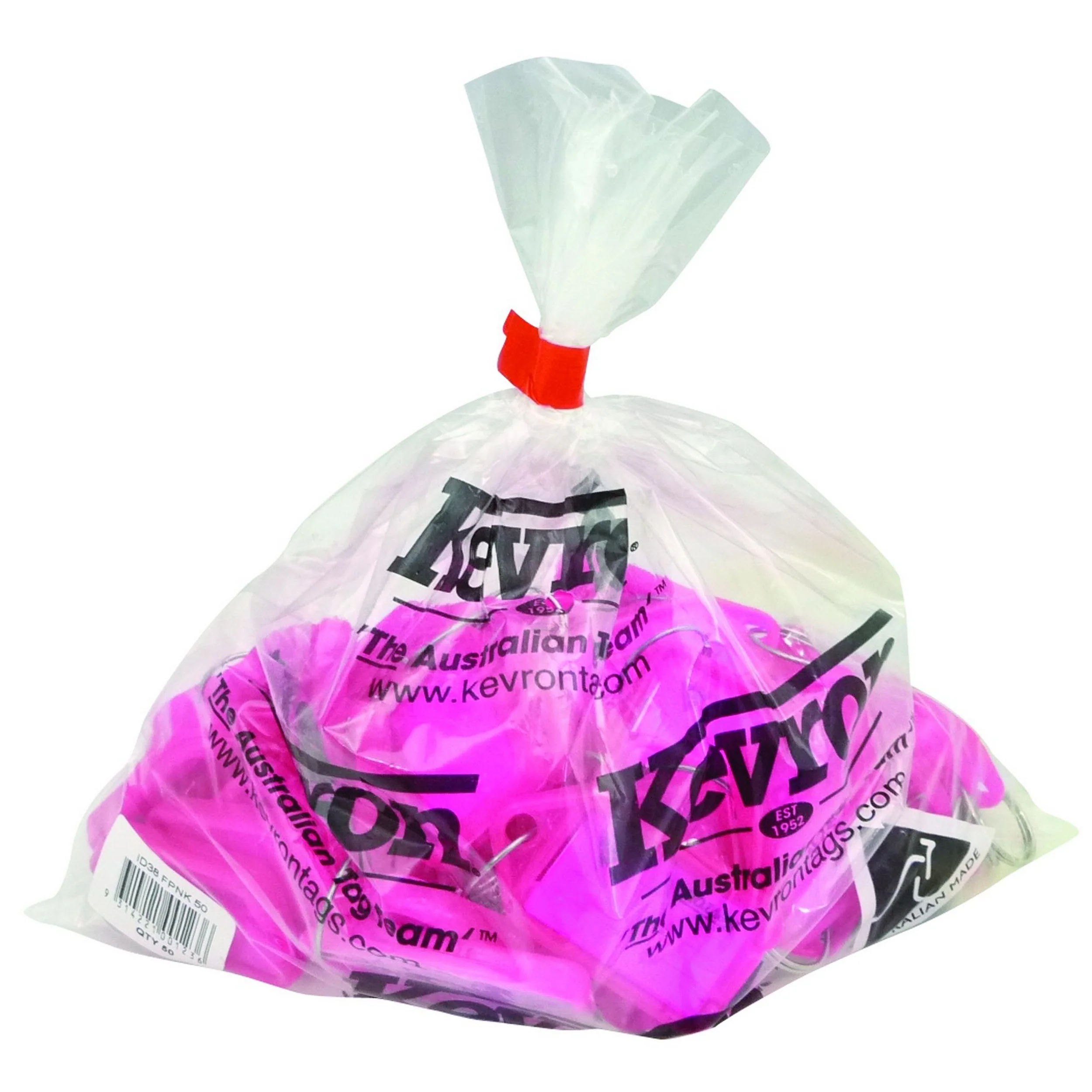 Kevron Id5 Keytags Hot Pink Bag Of 50 - Nail Gallerys