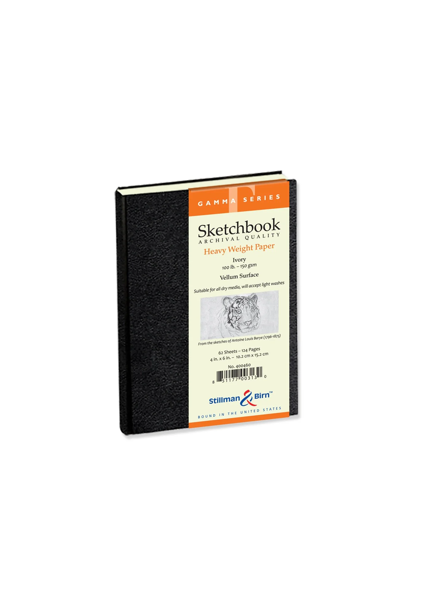 Stillman & Birn Gamma Hardback Sketchbooks 150gsm Ivory Vellum 62 Sheets - Nail Gallerys