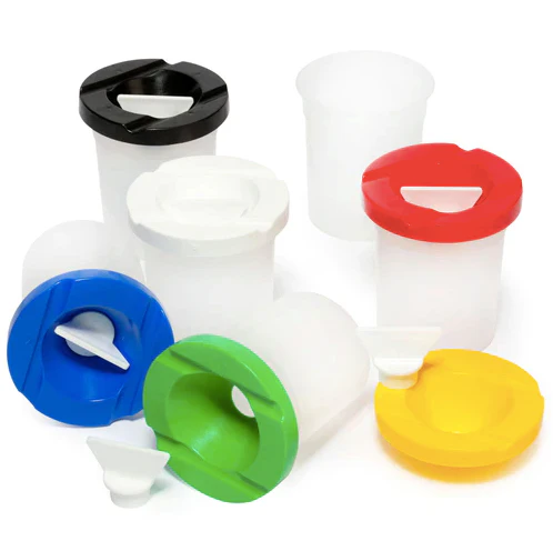 EC No-spill Assorted Colour Paint Pots - Nail Gallerys