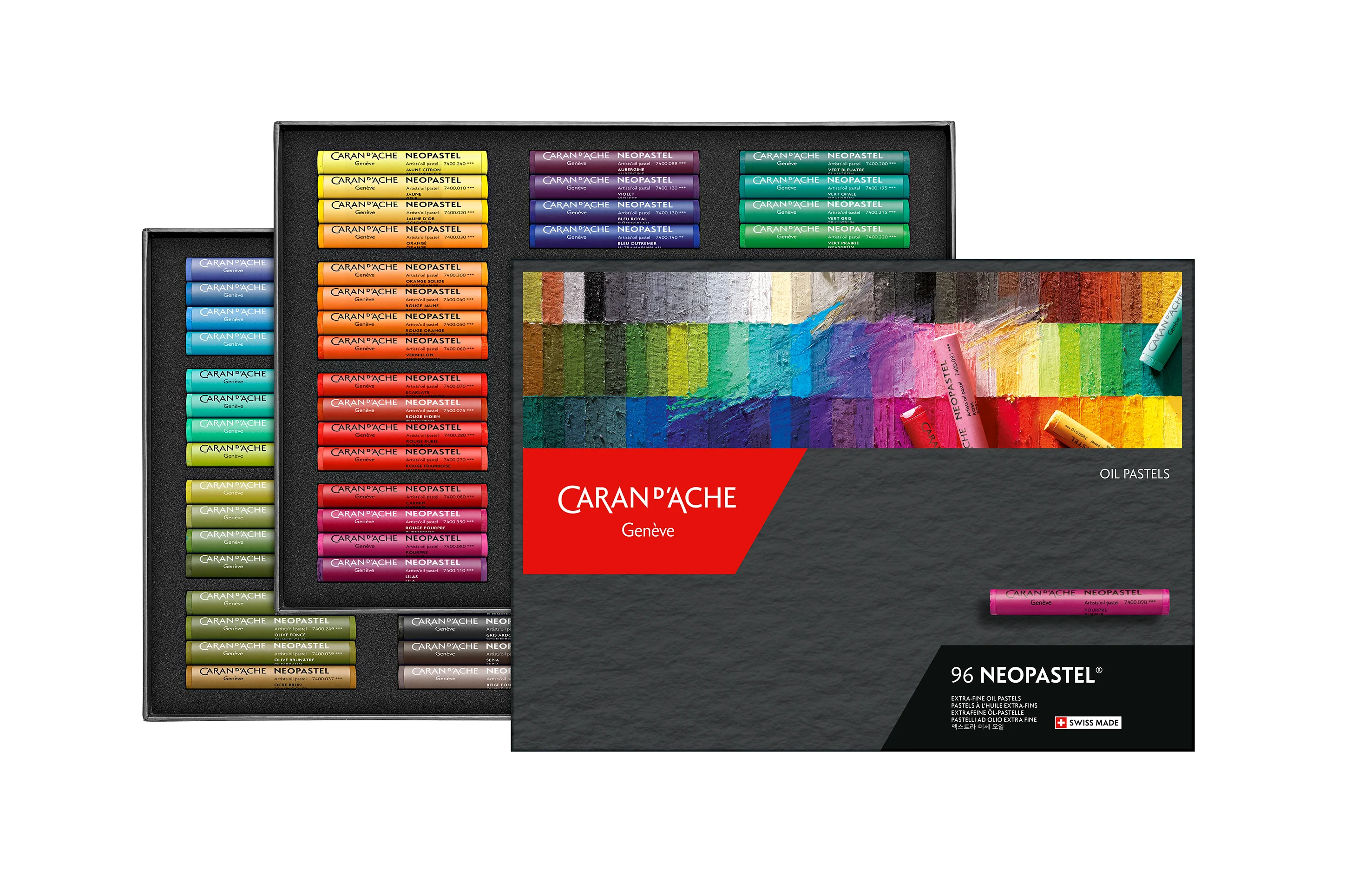 Caran D'ache Neopastel Artist Oil Pastel Set of 96 - Nail Gallerys