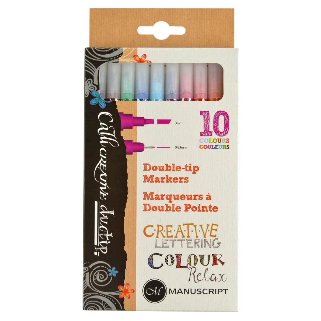 Manuscript Callicreative Duotip Markers Pack Of 10 - Nail Gallerys