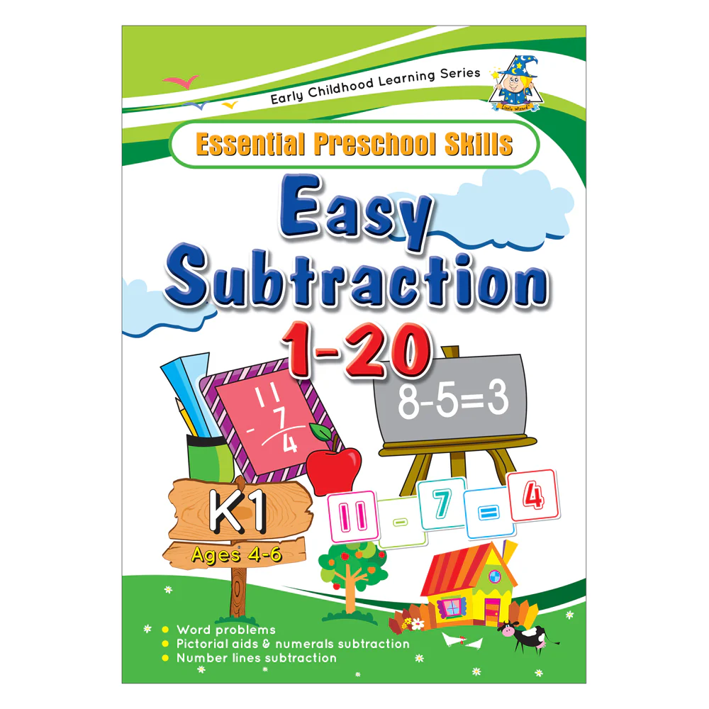 Greenhill Activity Book 4-6 Year Easy Subtraction - Nail Gallerys