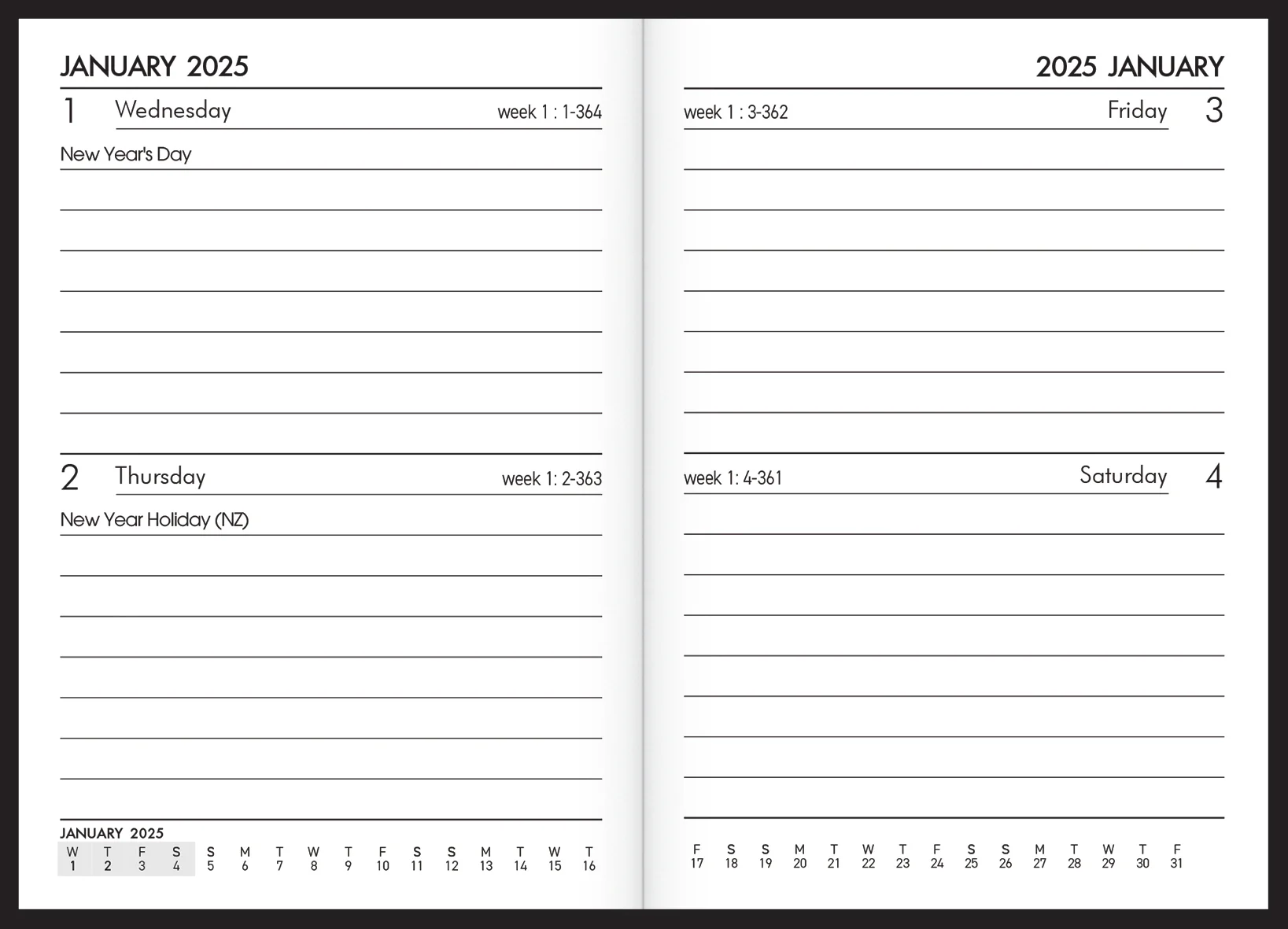 Collins A72 Diaries - Nail Gallerys