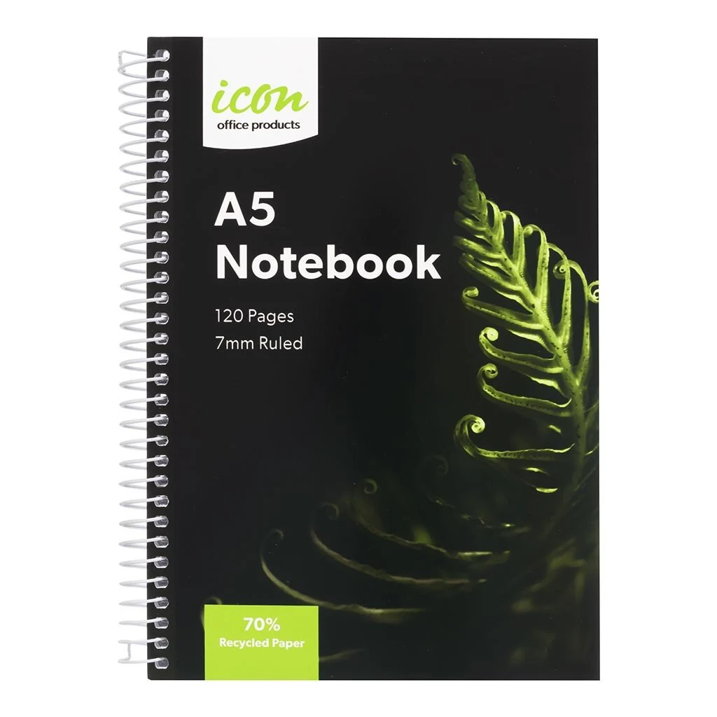 Icon Spiral Notebook Soft Cover 120 Pg - Pack Of 3 - Nail Gallerys