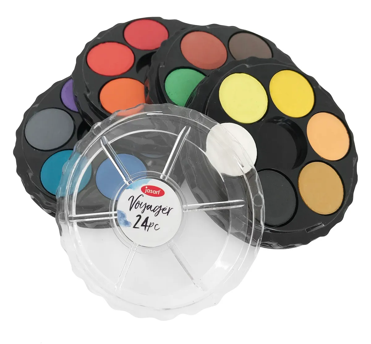 Jasart Voyager Watercolour Discs Set of 24 - Nail Gallerys