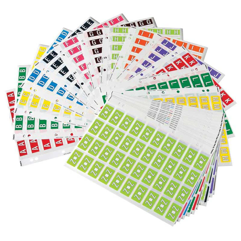 Codafile Label Alpha Miniset A-z 25mm Pack Of 27 Sheets - Nail Gallerys