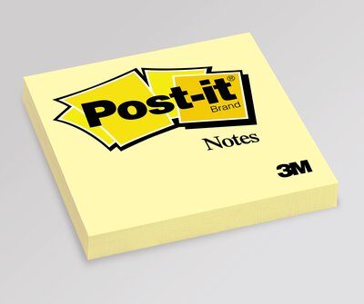 Post-it Notes Yellow 654-1 Size 76mm X 76mm 100 Sheet Pads - Nail Gallerys