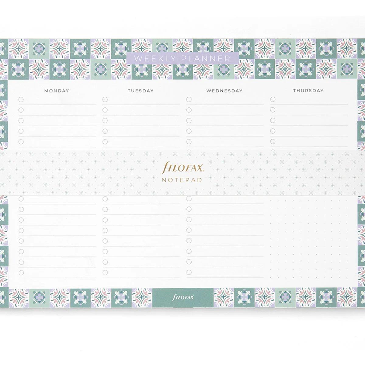 Filofax Mediterranean Weekly Planner Notepad - Nail Gallerys