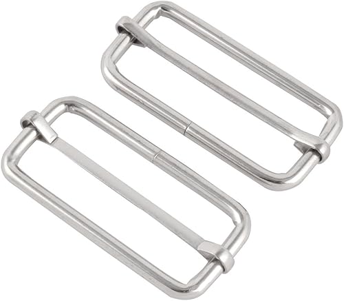 sourcingmap 6pcs Boucle Sangle Sac bagages métal Tri glissé Boucle attache ton argenté - Nail Gallerys