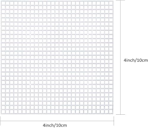 Pllieay Lot de 30 feuilles de toile en plastique 7 points pour broderie, travaux de tricot et de crochet 10,4 x 10,4 cm - Nail Gallerys