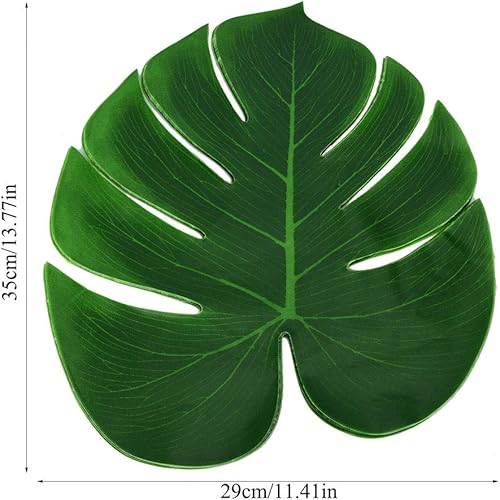 12 Pièces Feuille de Palmier Artificielle, Feuilles Tropicales Décoratives Décoratives en Feuilles de Palmier artificielles décoratives pour Décoration de Fête Hawaïenne Decoration Jungle - Nail Gallerys