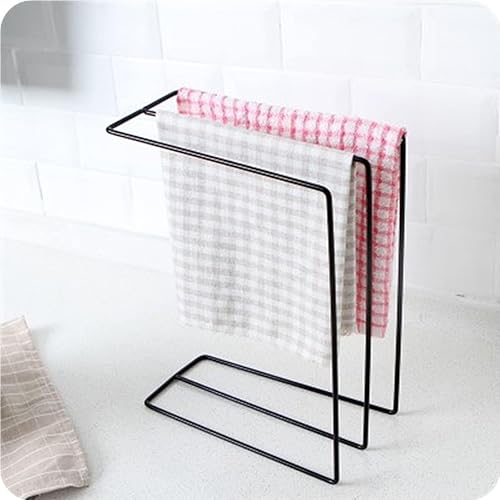 Porte-torchons, Porte-torchons de Cuisine, Porte-torchons en Fer, Porte-torchons pour comptoirs de Cuisine (Noir) - Nail Gallerys